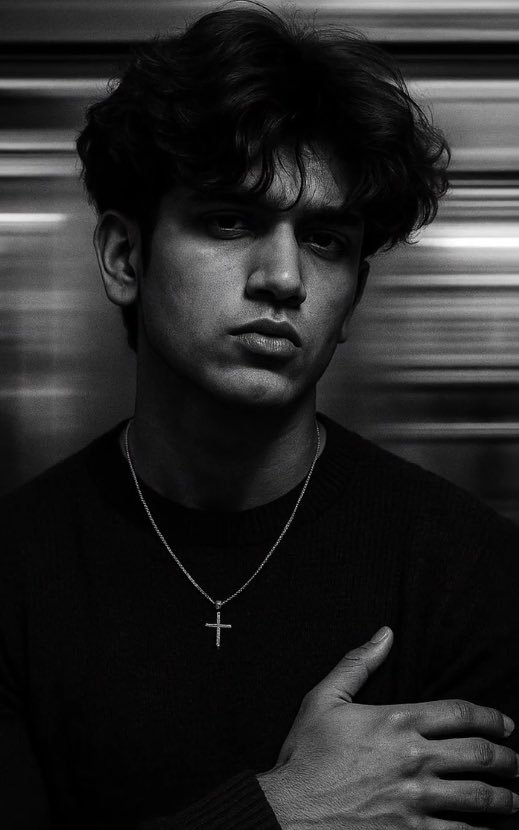 black-and-white portrai