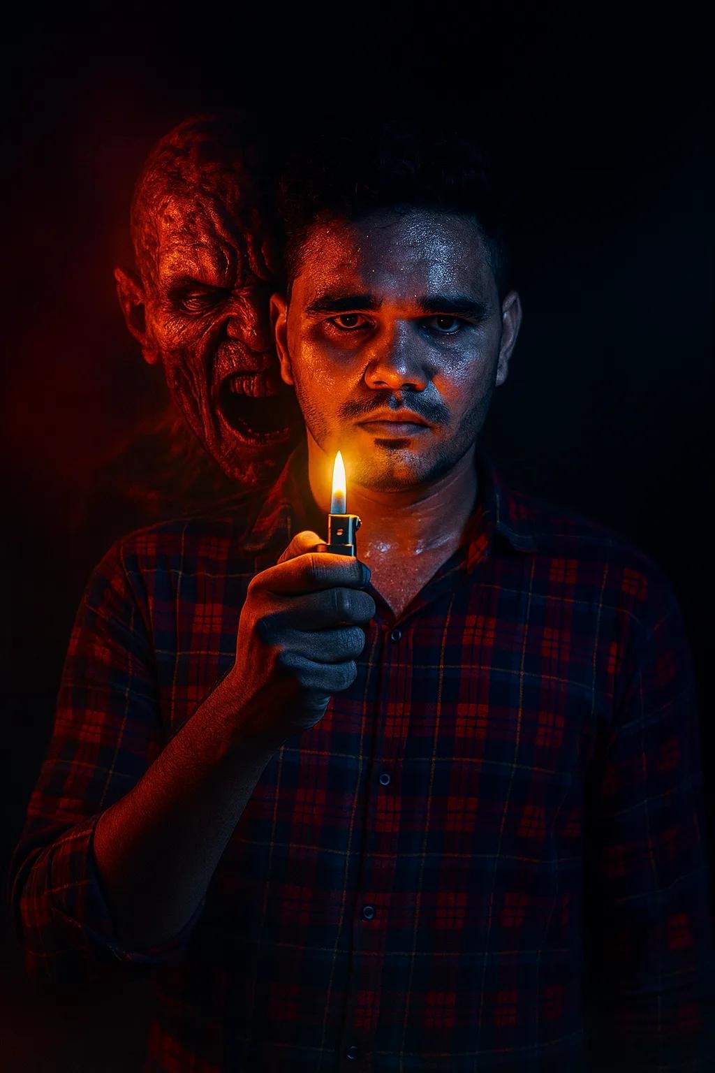 cinematic horror portrait